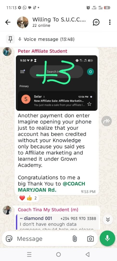 Student testimonial